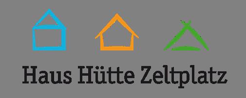 Haus Hütte Zeltplatz Logo